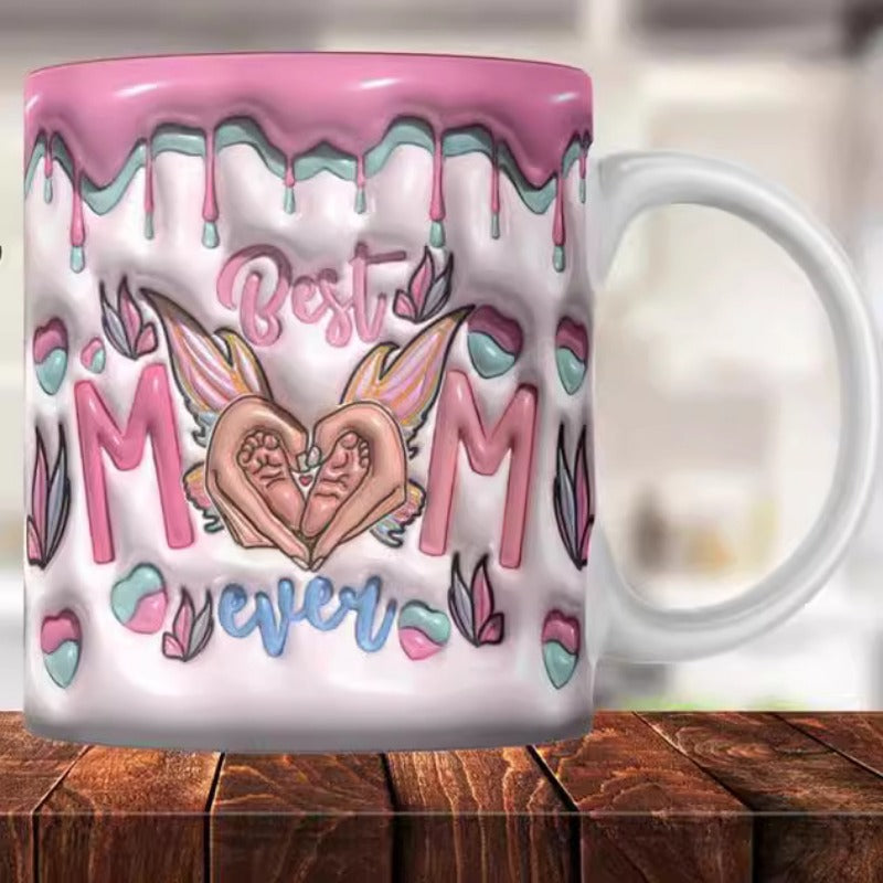 Wholesale Mother's Day in My Mom Ear Ceramic Mugs